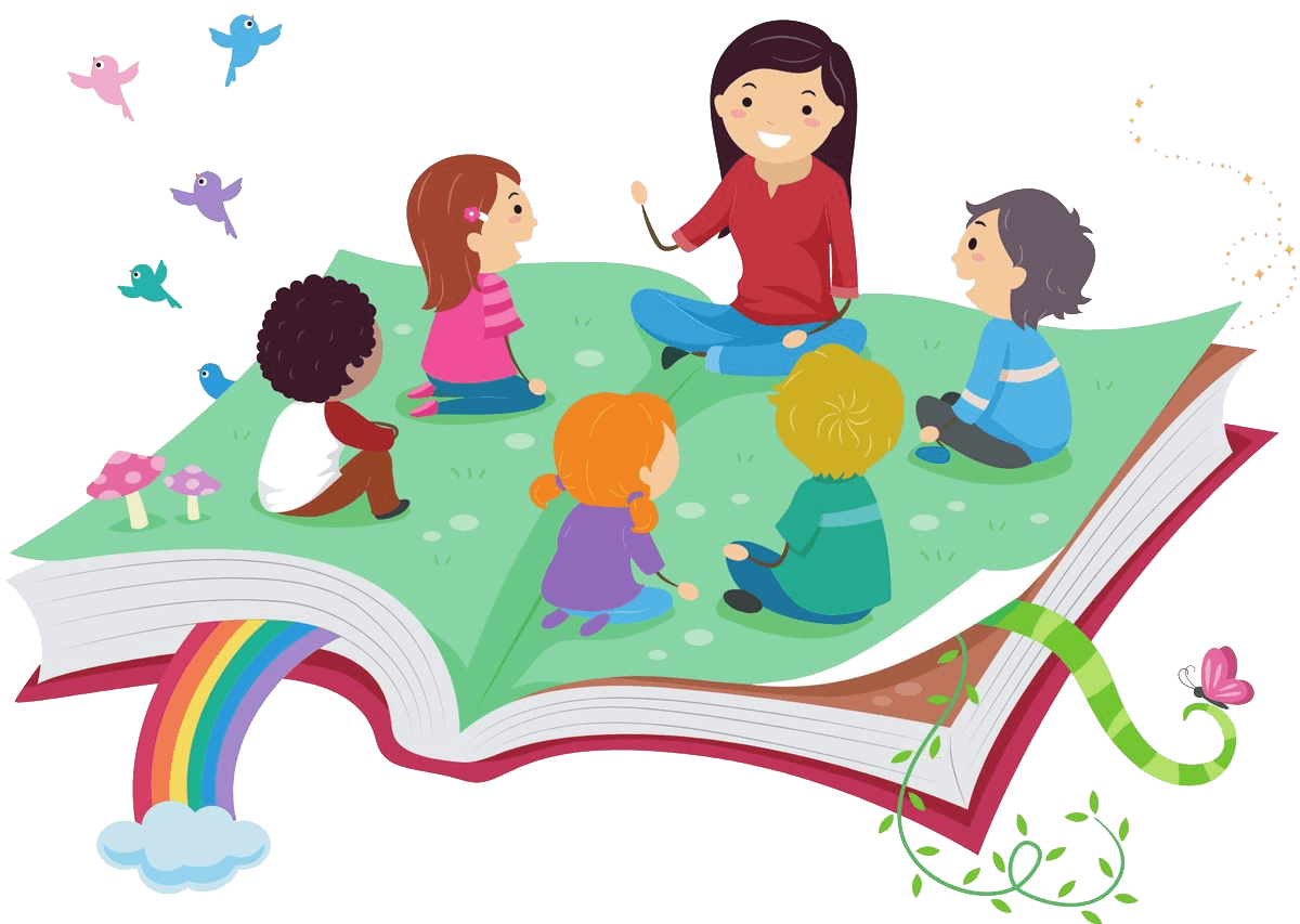 Child reading a book